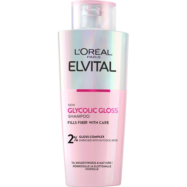LOréal Paris Elvital Glycolic Gloss Shampoo for normal hair 200 ml | Hårvård - Schampo - Schampo för torrt hår | Apoteka