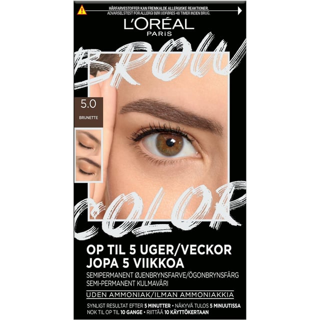 LOréal Paris Brow Color Kit 5.0 Brunette 30 ml | Smink - Ögonbryn - Ögonbrynsfärgning & ögonfransfärgning | Apoteka