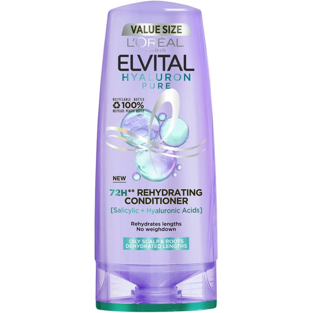LOréal Paris Elvital Hyaluron Pure Rehydrating Conditioner 200 ml | Hårvård - Balsam - Balsam för torrt hår | Apoteka