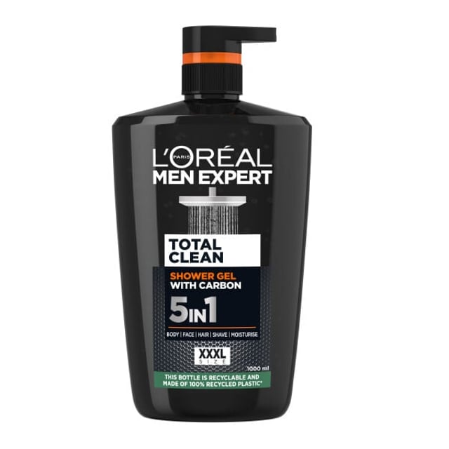 LOréal Paris Men Expert Pure Carbon Shower Gel 1000 ml | Hudvård - Hudvård för män - Kroppsvård för män - Duschtvål & bodylotion | Apoteka