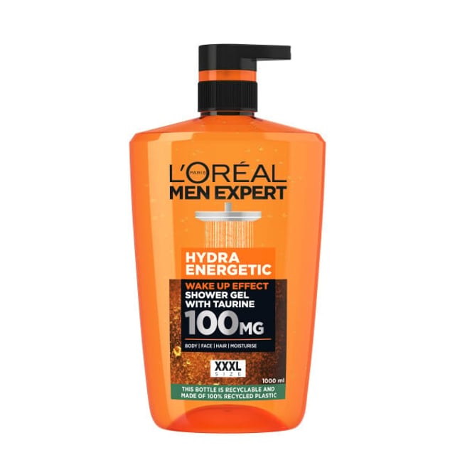 LOréal Paris Men Expert Hydra Energetic shower gel 1000 ml | Hudvård - Hudvård för män - Kroppsvård för män - Duschtvål & bodylotion | Apoteka