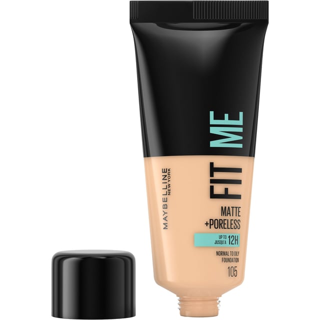 Maybelline New York Fit Me Matte + Poreless Foundation 105 Natural Ivory | Smink - Bas - Foundation | Apoteka