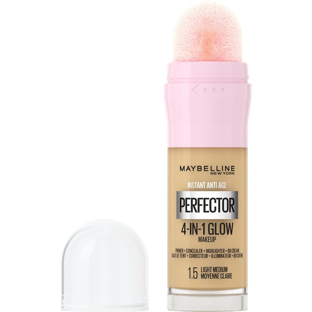 Maybelline New York Instant Perfector 4-in-1 Glow Makeup Foundation 1.5 Light Medium | Smink - Bas - Foundation | Apoteka