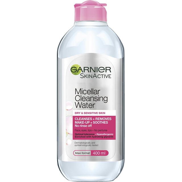 Garnier SkinActiveMicellar Cleansing Water Dry & Sensitive Skin 400 ml | Hudvård - Ansiktsvård - Ansiktsrengöring - Micellärvatten | Apoteka