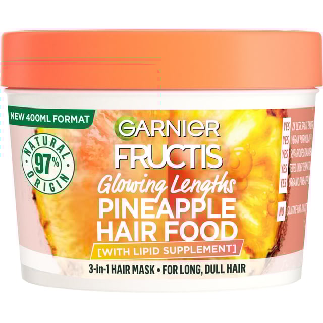Garnier Fructis Hair Food Pineapple Mask 400 ml | Hårvård - Hårinpackning & hårmask | Apoteka
