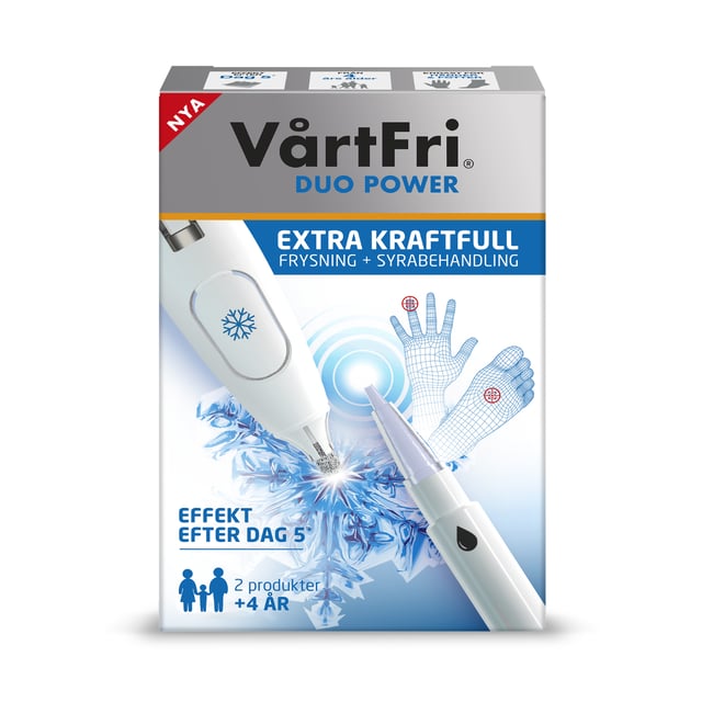 Vårtfri Duo Power Fryspenna 10 ml & Syrapenna 1,5 g | Hudvård - Händer & fötter - Vårtor | Apoteka