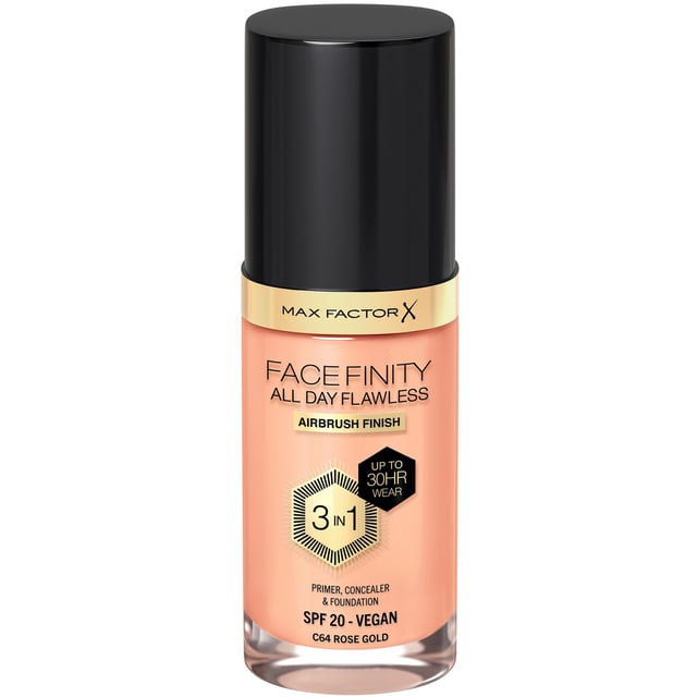Max Factor Face Finity All Day Flawless 3in1 Foundation 064 Rose Gold 30 ml