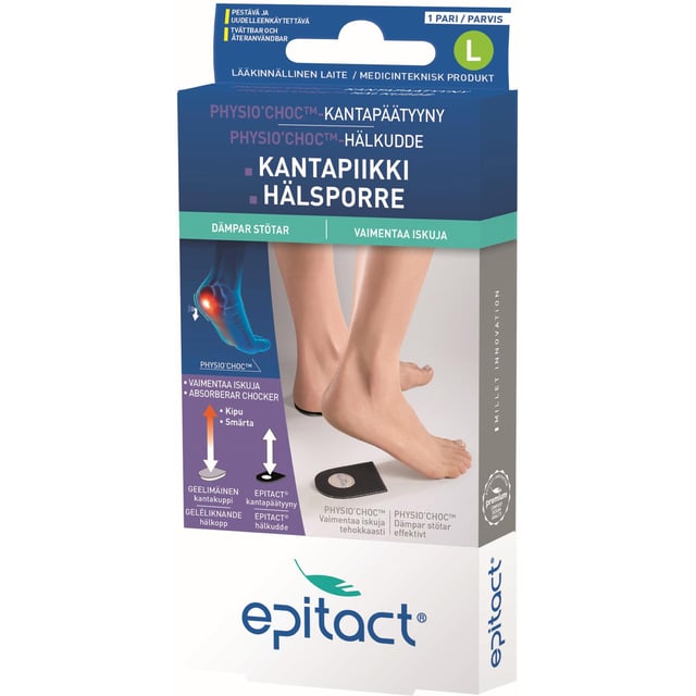 Epitact Physio Hälkudde L 2st | Hjälpmedel & säkerhet - Hälsporre | Apoteka