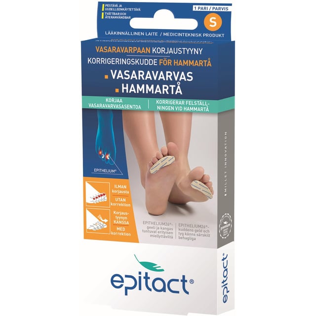Epitact Korrigeringskudde för Hammartå S | Hudvård - Händer & fötter - Tillbehör händer & fötter,Hjälpmedel & säkerhet - Tåskydd | Apoteka