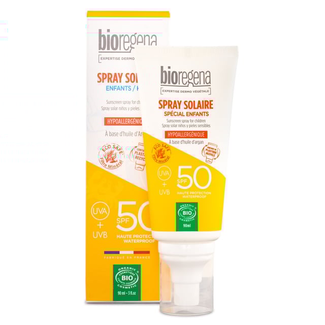 Bioregena Sun Spray Kids SPF50 90ml | Baby, barn & förälder - Solskydd för barn - Solkräm för barn,Hudvård - Solskydd - Solskydd för ansikte | Apoteka
