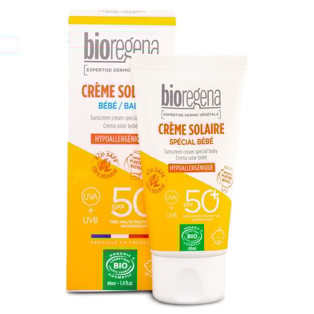 Bioregena Suncream SPF 50 Baby 40ml | Hudvård - Solskydd - Solskydd för kroppen,Baby, barn & förälder - Solskydd för barn - Solkräm för barn | Apoteka