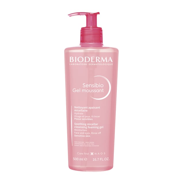 Bioderma Sensibio Gel Moussant 500 ml | Hudvård - Ansiktsvård - Ansiktsrengöring - Rengöringsgel | Apoteka