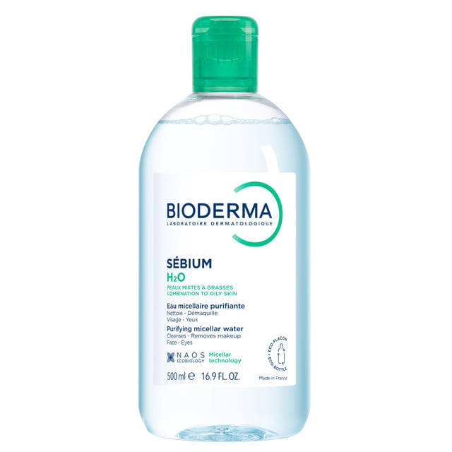 Bioderma Sébium H2O 500 ml | Hudvård - Ansiktsvård - Ansiktsrengöring - Micellärvatten | Apoteka