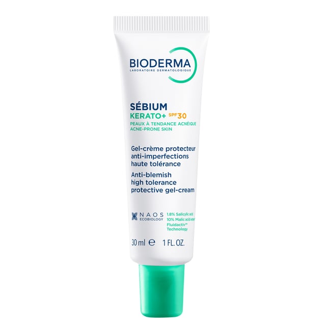 Bioderma Sébium Kerato+ SPF30 30 ml | Hudvård - Ansiktsvård - Ansiktskräm - Dagkräm med SPF | Apoteka