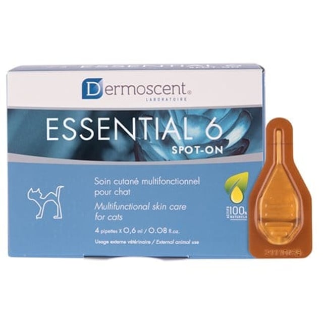 Dermoscent Essential 6® Spot-on för katter 0-10 kg 4 x 0,6 ml | Djur - Hudbesvär & klåda hos djur,Djur - Pälsvård | Apoteka