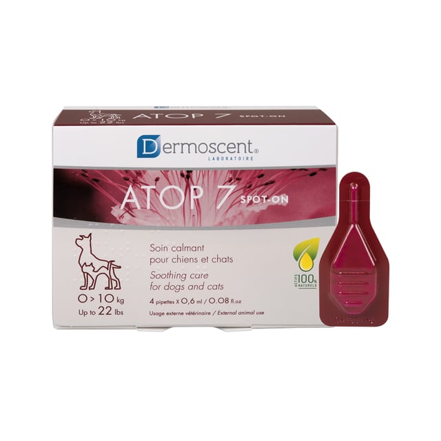 Dermoscent ATOP 7® Spot-on hundar & katter 0-10 kg 4 st