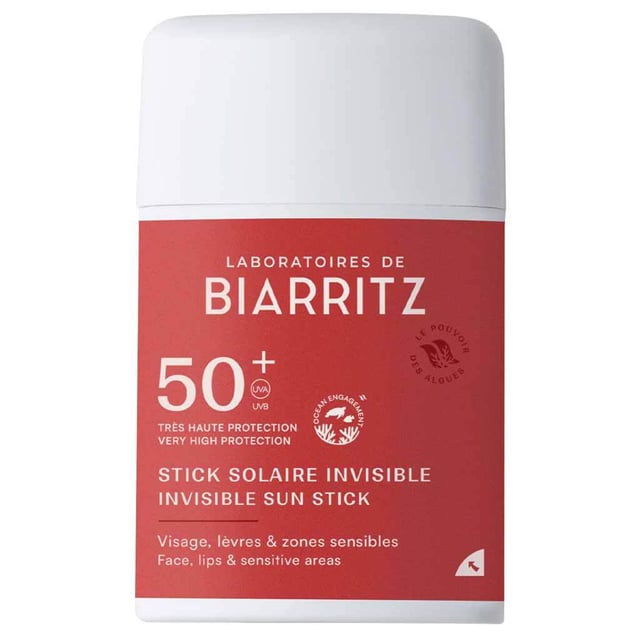 Laboratoires de Biarritz Suncare Invisible Sun Stick SPF50+ 10 g | Hudvård - Solskydd - Solstift | Apoteka