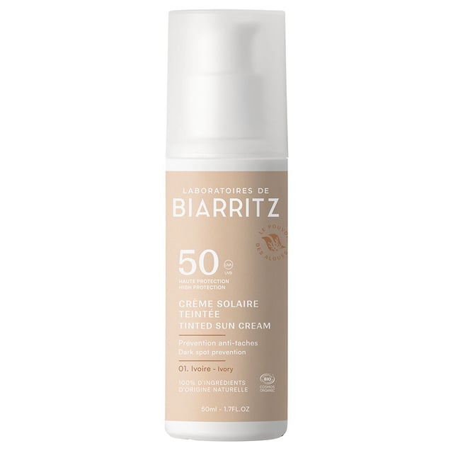 Laboratoires de Biarritz Suncare Tinted Face Sunscreen SPF50 Ivory 50 ml | Hudvård - Solskydd - Solskydd för ansikte | Apoteka