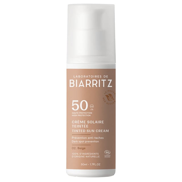 Laboratoires de Biarritz Suncare Tinted Face Sunscreen SPF50 Beige 50 ml | Hudvård - Solskydd - Solskydd för ansikte | Apoteka