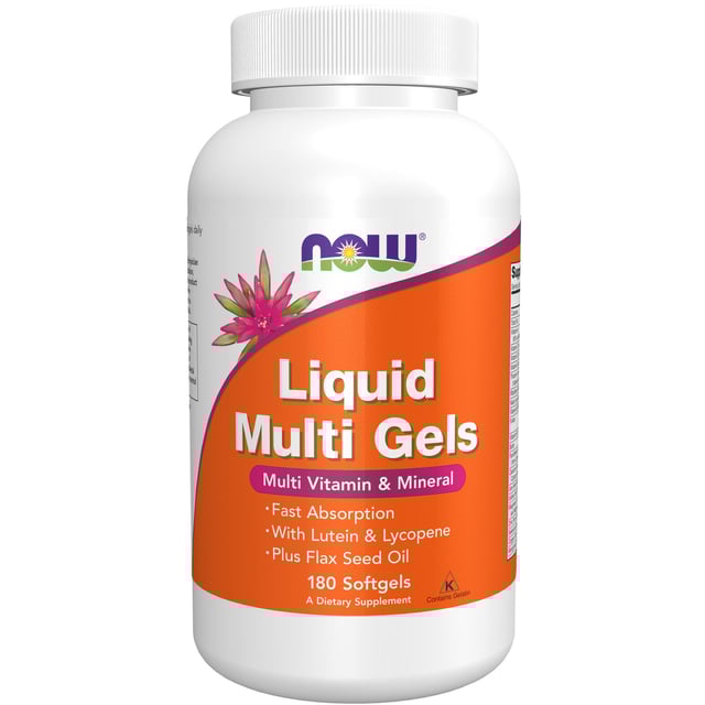 Now Liquid Multi 180 Softgels | Vitaminer & kosttillskott - Vitaminer & mineraler - Multivitamin | Apoteka