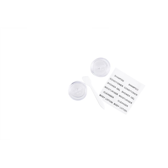 Cailap Reseförpackningar burkar & spatel 2 x 15 ml