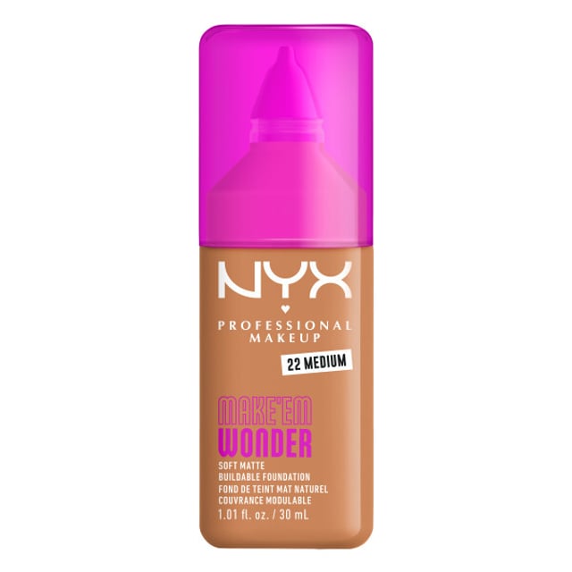 NYX Professional Makeup Make Em Wonder Foundation 22 Medium 30 ml | Smink - Bas - Foundation | Apoteka