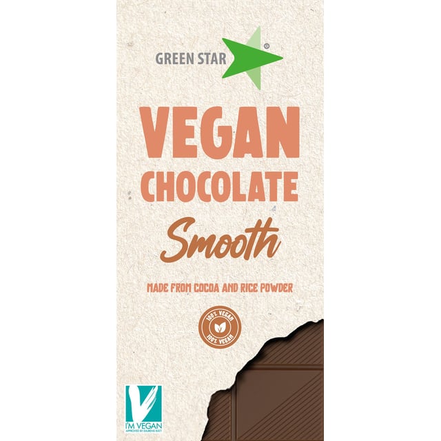 Green Star Vegan Chocolate Smooth 90 g | Mat & dryck - Snacks & godis - Choklad | Apoteka