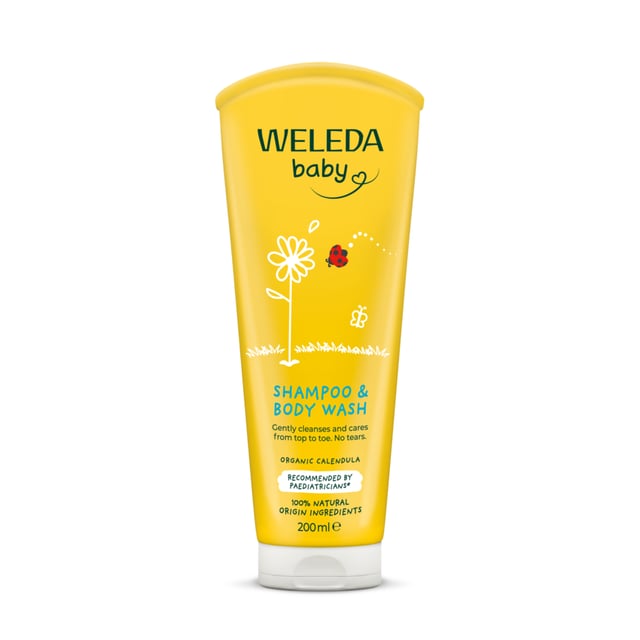 Weleda Calendula Shampoo & Body Wash 200 ml | Baby, barn & förälder - Hårvård för barn - Schampo & balsam för barn,Baby, barn & förälder - Hudvård för barn - Duschtvål & duschkräm för barn | Apoteka