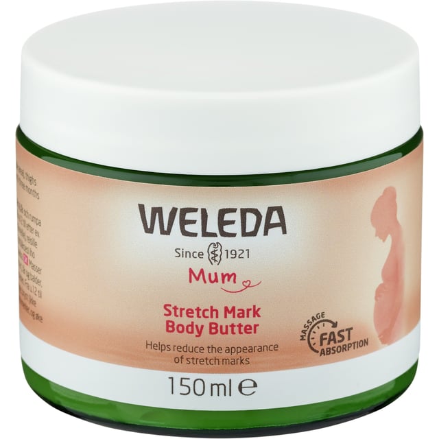 Weleda Mum Strech Mark Body Butter 150 ml | Hudvård - Kroppsvård - Kroppsolja - Ärr & bristningar,Graviditet - Bristningar | Apoteka