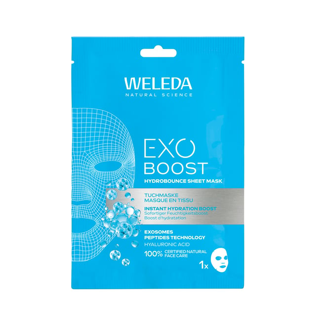 Weleda Exo Boost Hydrobounce Sheet Mask 20 ml | Hudvård - Ansiktsvård - Ansiktsmask - Sheet mask | Apoteka