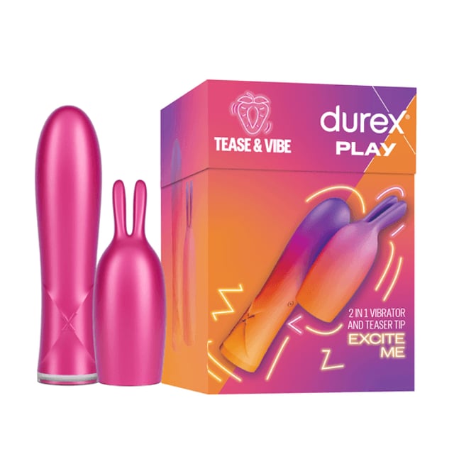 Durex Play 2 in 1 Vibrator och Teaser Tip | Sex & lust - Sexleksaker - Vibratorer & massagestavar | Apoteka