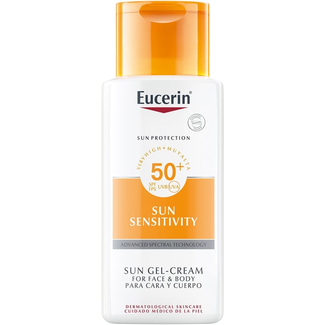 Eucerin Sun Sensitivity Gel-Cream SPF50+ 150 ml | Hudvård - Solskydd - Solskydd för ansikte | Apoteka