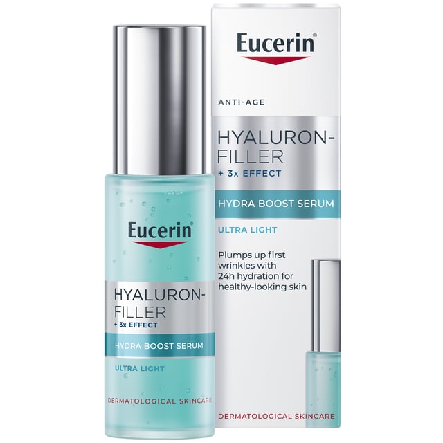 Eucerin Hyaluron-Filler + 3x Effect Hydra Boost Serum 30 ml | Hudvård - Ansiktsvård - Serum - Återfuktande serum,Hudvård - Ansiktsvård - Serum - Hyaluronsyraserum | Apoteka
