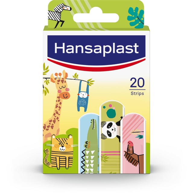 Hansaplast Animal Kids Plåster 20 st | Sår, bett & stick - Sår - Plåster - Barnplåster,Baby, barn & förälder - Lilla apoteket - Barnplåster | Apoteka