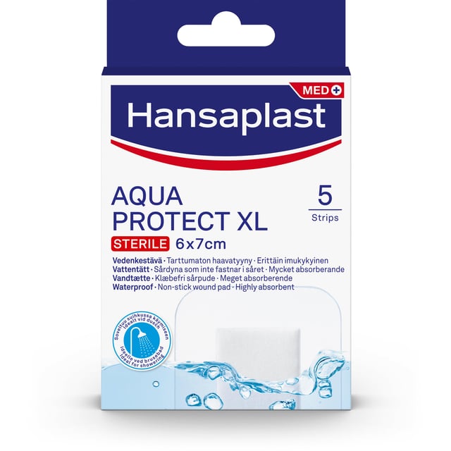 HANSAPLAST HANSAPLAST AQUA PRO XL 5st | Sår, bett & stick - Sår - Plåster - Universalplåster | Apoteka