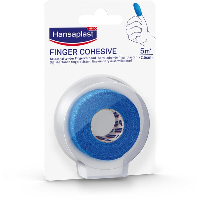 Hansaplast Självhäftande fingerplåster 5m x 2,5cm | Sår, bett & stick - Sår - Plåster - Universalplåster | Apoteka