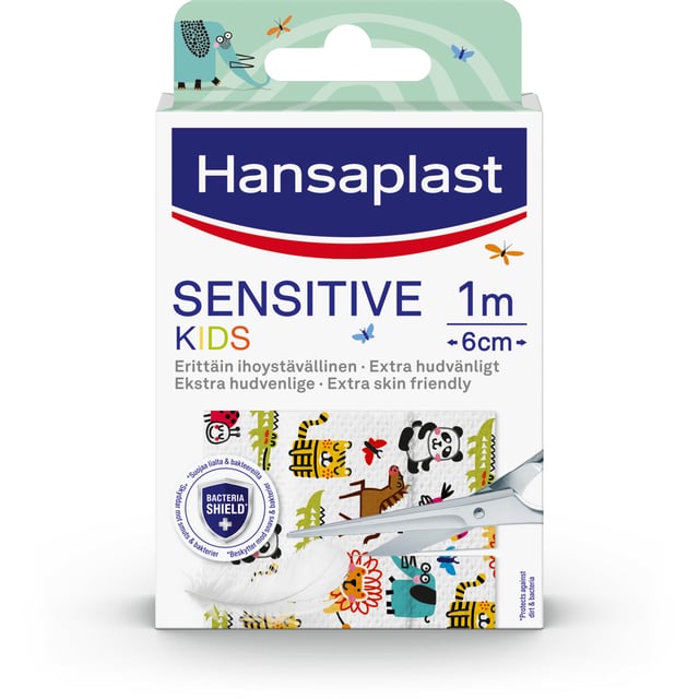 Hansaplast Sensitive Kids 6 cm x 1 m | Sår, bett & stick - Sår - Plåster - Barnplåster,Sår, bett & stick - Sår - Plåster - Universalplåster | Apoteka