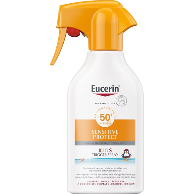 Eucerin Sun Kids Trigger Spray SPF50+ 200 ml | Baby, barn & förälder - Solskydd för barn - Solkräm för barn,Hudvård - Solskydd - Solskydd för kroppen | Apoteka