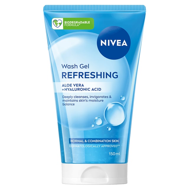 NIVEA Ansiktsrengöring Wash Gel Refreshing 150 ml