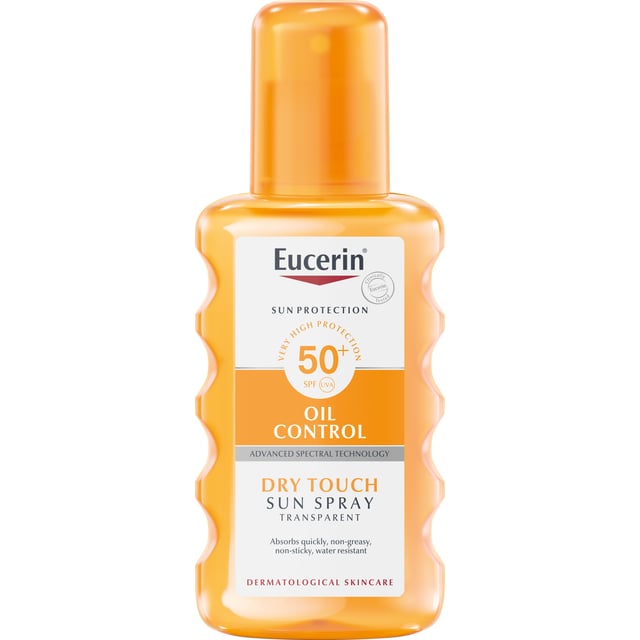 Eucerin Oil Control Sun Spray SPF50+Transparent 200 ml | Hudvård - Solskydd - Solskydd för kroppen | Apoteka