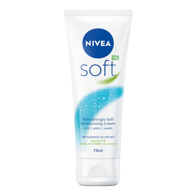 NIVEA Soft Moisturizing Cream 75 ml | Hudvård - Ansiktsvård - Ansiktskräm - Dagkräm,Hudvård - Händer & fötter - Handvård,Hudvård - Kroppsvård - Hudkräm & bodylotion | Apoteka
