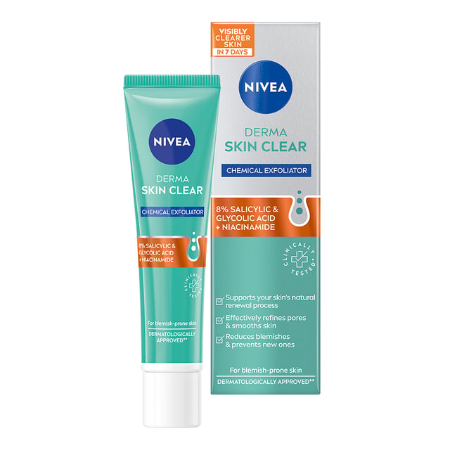 NIVEA Peeling Ansikte Derma Skin Clear Night Exfoliator 40 ml