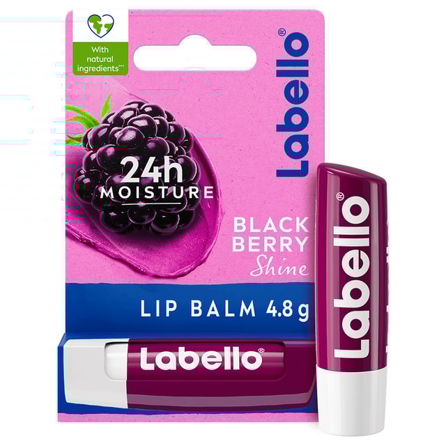 Labello Läppbalsam Blackberry Shine Lip Balm 4,8 g | Hudvård - Ansiktsvård - Läppbalsam & läppskrubb | Apoteka
