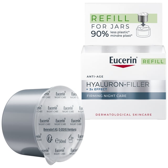 Eucerin Hyaluron-Filler + 3x Effect Firming Night Care Refill 50 ml | Hudvård - Ansiktsvård - Ansiktskräm - Nattkräm | Apoteka