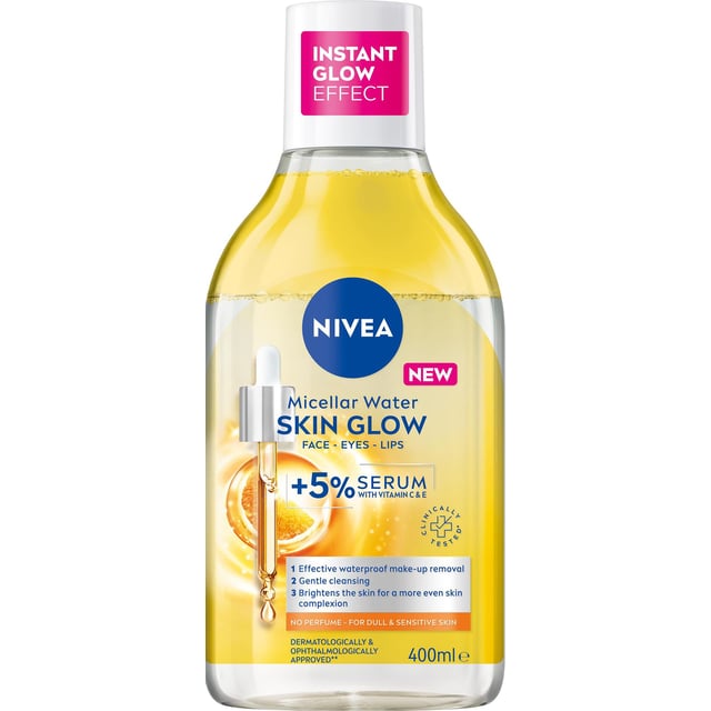 NIVEA Micellärt vatten Micellar Water Skin Glow 400ml | Hudvård - Ansiktsvård - Ansiktsrengöring - Micellärvatten | Apoteka