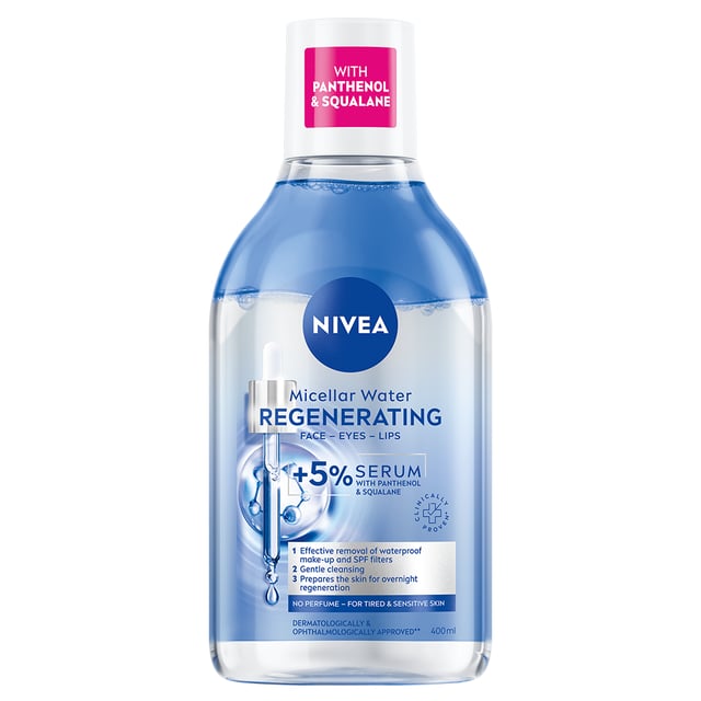 NIVEA Micellärvatten Micellar Water Regenerating +5% serum 400 ml | Hudvård - Ansiktsvård - Ansiktsrengöring - Micellärvatten | Apoteka