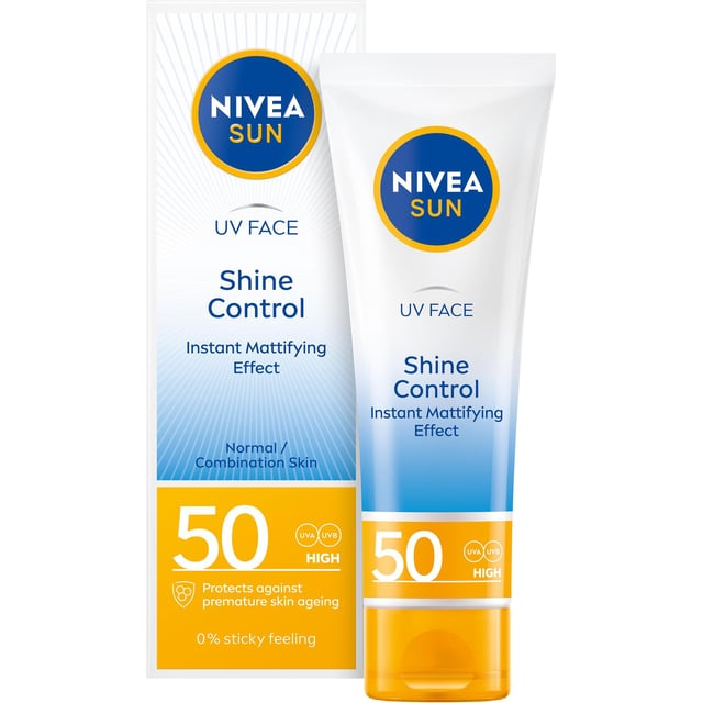 NIVEA SUN UV Face Shine Control Cream SPF50 50 ml | Hudvård - Solskydd - Solskydd för ansikte | Apoteka