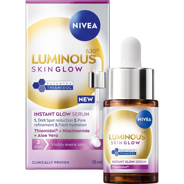 NIVEA Luminous630 Skin Glow Instant Glow Serum 15 ml | Hudvård - Ansiktsvård - Serum - Niacinamidserum | Apoteka