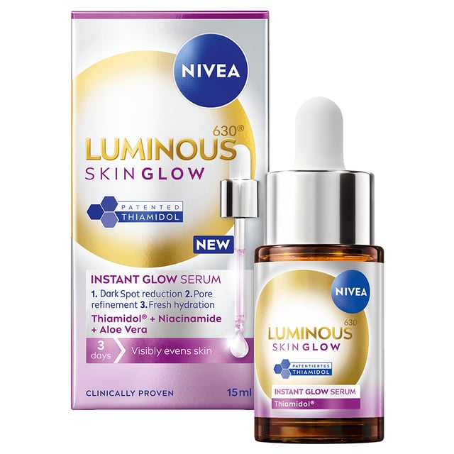 NIVEA Luminous630 Skin Glow Instant Glow Serum 15 ml | Hudvård - Ansiktsvård - Serum - Niacinamidserum | Apoteka