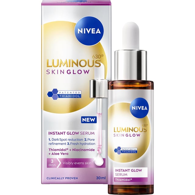 NIVEA Luminous630 Skin Glow Instant Glow Serum 30 ml | Hudvård - Ansiktsvård - Serum - Niacinamidserum,Hudvård - Ansiktsvård - Serum - Återfuktande serum | Apoteka